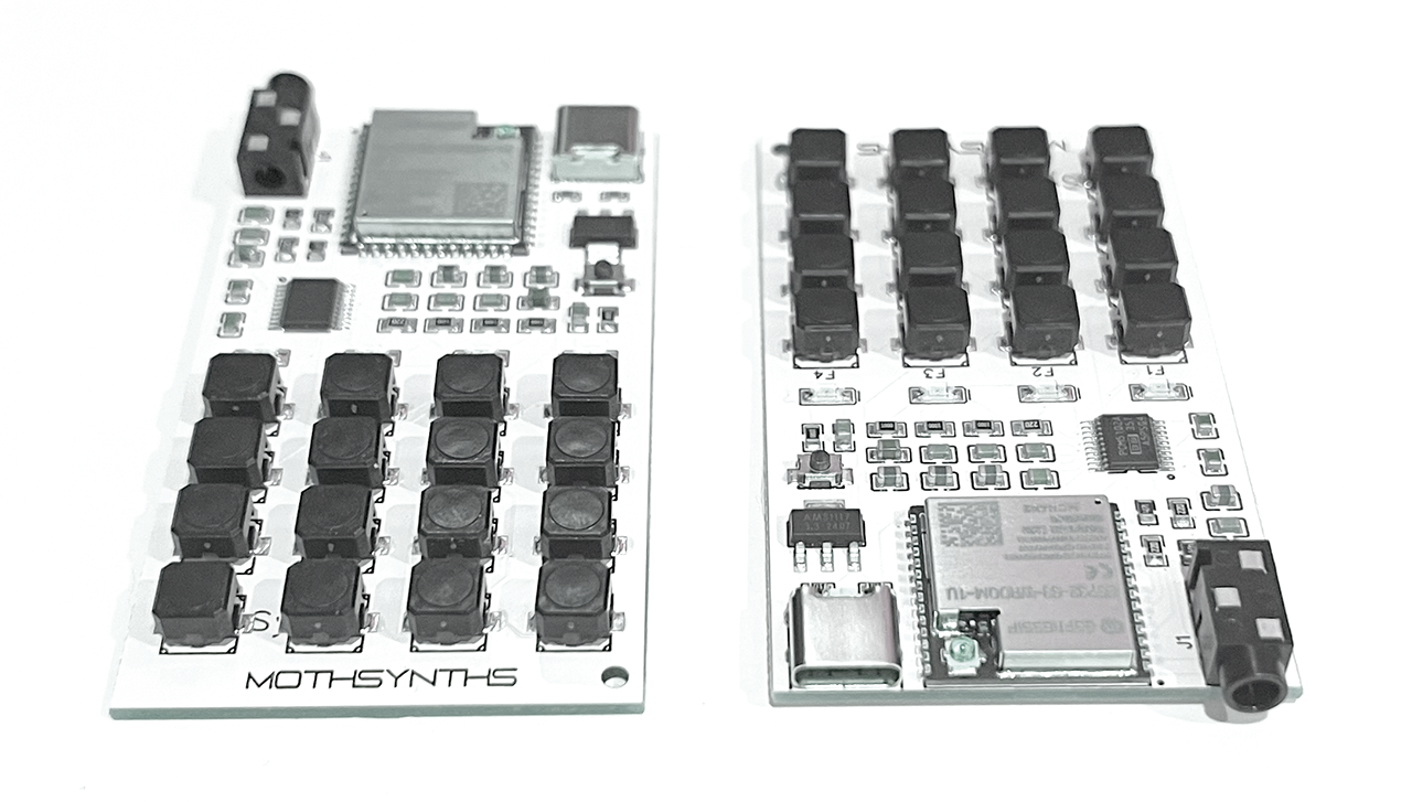 MothSynth, opensource credit card form factor synth / sampler!